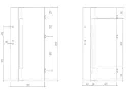 Porta De Entrada Em Aco Envidracado Com Inox De A.207 X L.100 Cm Cor Antracite Com Abertura Para A Esquerda - Braga