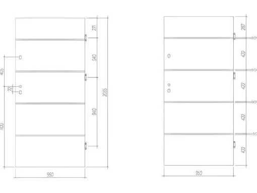 Porta De Entrada Em Aco Macico E Inox De A.207 X L.100 Cm Cor Antracite Com Abertura Para A Direita - Naxara