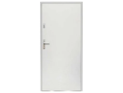 Porta De Entrada Em Aco Macico De A.207 X L.100 Cm Cor Branco Com Abertura Para A Direita - Agueda