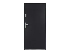 Porta De Entrada Em Aco Macico De A.207 X L.100 Cm Cor Antracite Com Abertura Para A Direita - Agueda