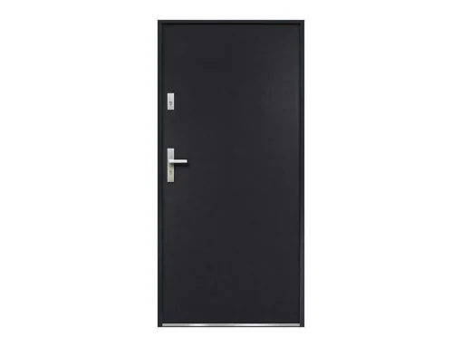 Porta De Entrada Em Aco Macico De A.207 X L.100 Cm Cor Antracite Com Abertura Para A Direita - Agueda