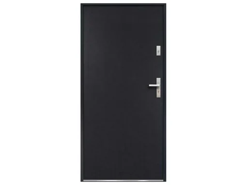 Porta De Entrada Em Aco Macico De A.207 X L.100 Cm Cor Antracite Com Abertura Para A Esquerda - Agueda