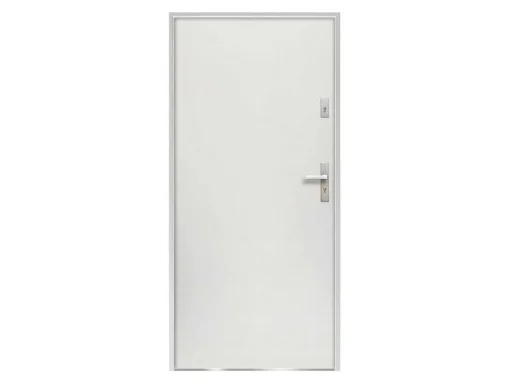 Porta De Entrada Em Aco Macico De A.207 X L.100 Cm Cor Branco Com Abertura Para A Esquerda - Agueda