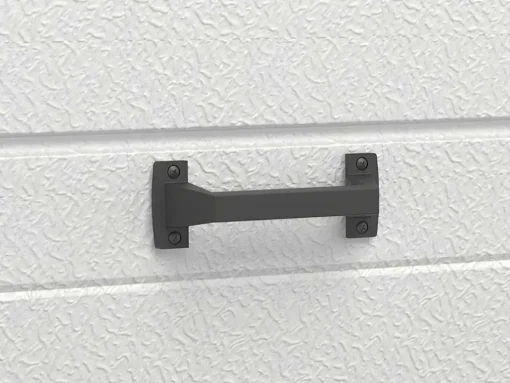 Porta De Garagem Seccionada Efeito Ranhurado Com Porta Central Antracite Com Motor Somfy - Noria