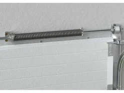 Porta De Garagem Seccionada Efeito Ranhurado Branco Motorizada - Noria