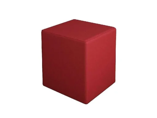 Pouf Milena, Vermelho, 34X34X37 Cm, Epikasa