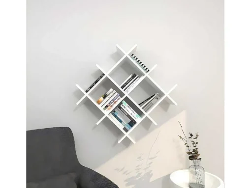 Prateleira Gisella, Branco, 75X27X75 Cm, Epikasa