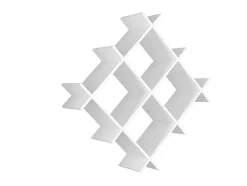 Prateleira Gisella, Branco, 75X27X75 Cm, Epikasa