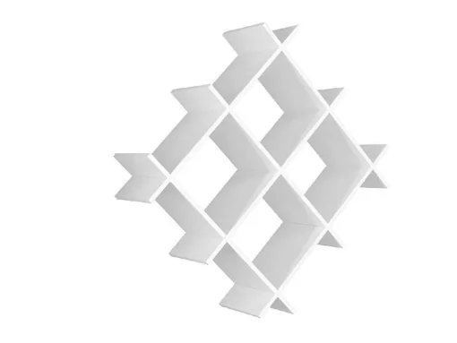 Prateleira Gisella, Branco, 75X27X75 Cm, Epikasa