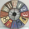 Relógio De Parede Vintage Chronos Em Ferro E Mdf - D.60 Cm