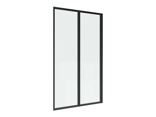 Resguardo De Banheira Dobravel Metal Estilo Atelier Preto Mate 80X140 Cm - District