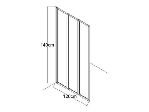 Resguardo De Banheira Dobravel Metal Cor Cromada 120X140 Cm - District