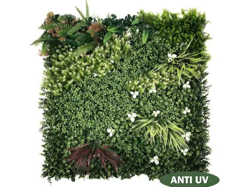 Revestimento De Parede Vegetal Sintetico Pack De 1M Cor Verde - Lahti