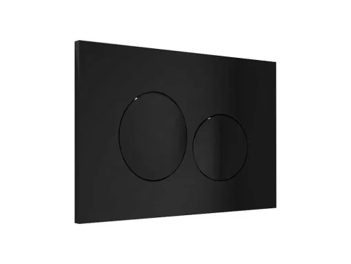 Sanita Suspensa Preto Brilhante Com Estrutura De Suporte E Placa De Descarga - Javoine