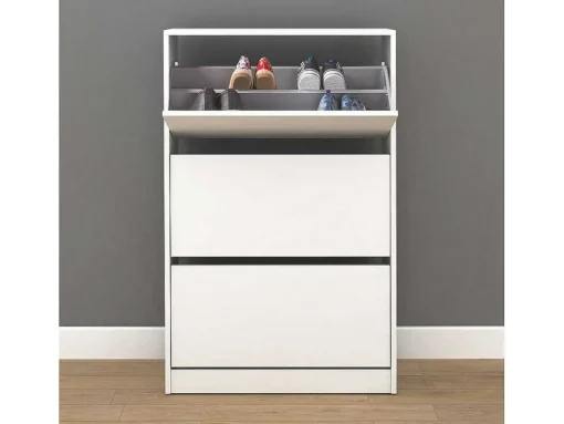 Sapateira 3 Portas Dobraveis 121X73X26 Branco