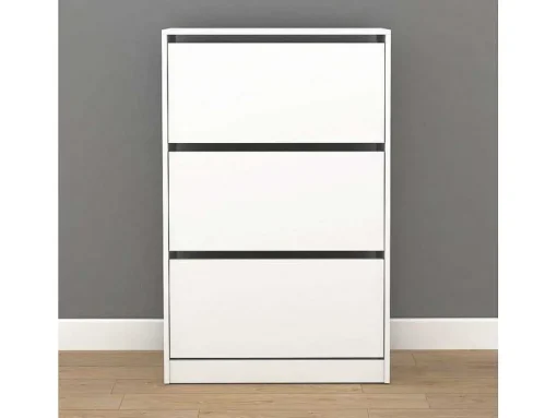 Sapateira 3 Portas Dobraveis 121X73X26 Branco
