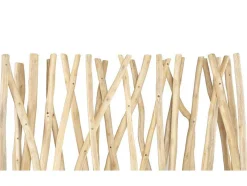 Separador De Divisao Em Madeira De Teca De C. 100 X L. 25 X A. 180 Cm Cor Natural - Gayana