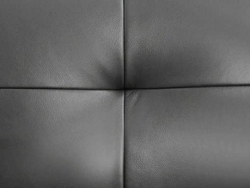 Sofá De 3 Lugares Articulado Em Pele Cinzento - Vineta
