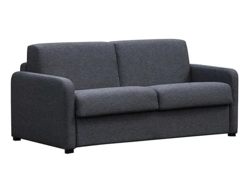 Sofá De 3 Lugares Convertivel Em Cama Expresso Em Tecido Cinzento Escuro - Tomaka