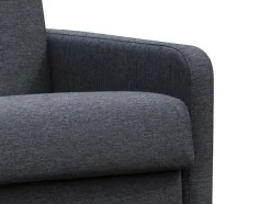 Sofá De 3 Lugares Convertivel Em Cama Expresso Em Tecido Cinzento Escuro - Tomaka