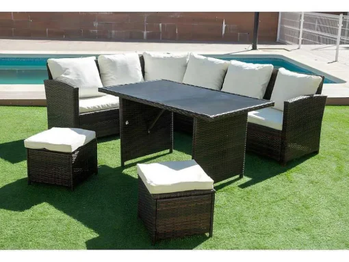 Sofá De Canto Externo Com Terraco Sfs019 Marrom