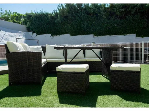 Sofá De Canto Externo Com Terraco Sfs019 Marrom