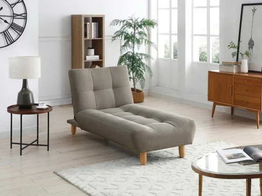 Sofá Modular Convertivel Tecido Taupe - Esteban