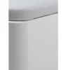 Sommier Com Bau Oniry Em Pele Sintética Da Ysmee - 160X200 Cm - Branco Mate