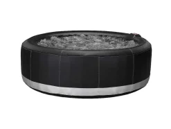 Spa Insuflável 6 Péssoas Bcool Iii - D203*A65 Cm - 140 Orificios De Saida De Ar - Preto - Revestimento De Luxo