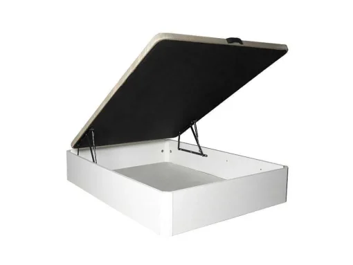 Tampa Estofada Dobravel Para Canape Madeira 3D 25 Branco 105X190Cm Atenas