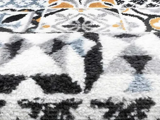 Tapete De Corredor Efeito Azulejo De Cimento 80 X 200 Cm Multicolor - Ornico