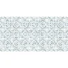 Tapete De Corredor Em Vinil Efeito Azulejo 66X160 Cm Azul E Branco - Princy