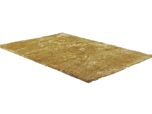 Tapete Felpudo Cor Dourado De 200 X 290 Cm - Glitter