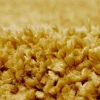 Tapete Felpudo De Pelos Compridos 160 X 230 Cm Amarelo Mostarda - Milinio
