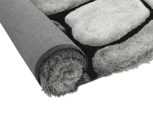 Tapete Felpudo Em Poliester De 200 X 290 Cm Cor Cinza - Pietra
