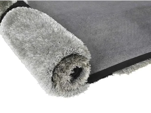 Tapete Felpudo Em Poliester De 160 X 230 Cm Cor Cinza - Pietra
