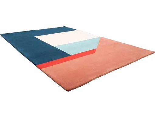 Tapete Geometrico Em La Tufada A Mão De 200 X 290 Cm Multicolor - Bakar