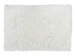 Tapete Imitacao De Pele De Ovelha Sheep - 120 X 170 Cm - Branco