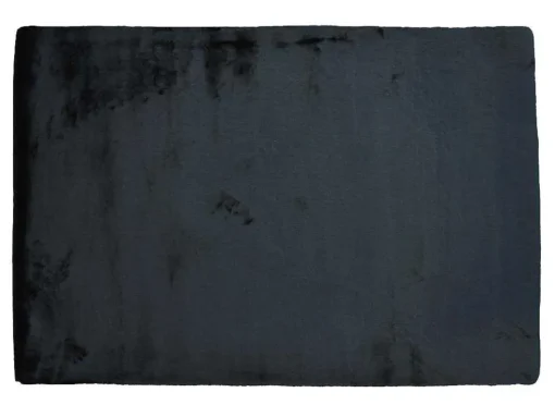 Tapete Shaggy De Pelos Compridos Efeito Pele 160X230 Cm Preto - Bunny