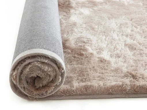Tapete Shaggy Dolce Taupe Reflexo Bege - Poliester 200*290 Cm