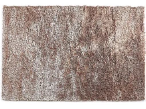 Tapete Shaggy Dolce Taupe Reflexo Bege - Poliester 200*290 Cm