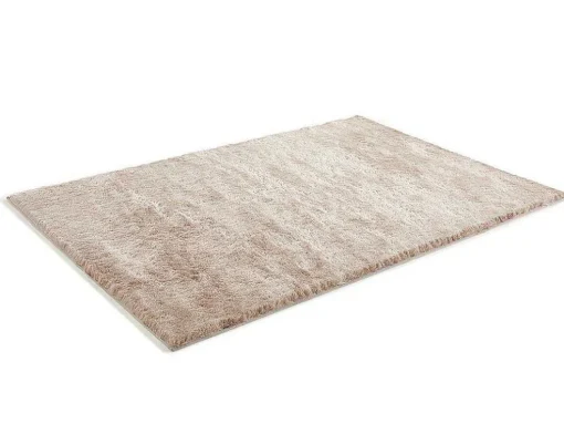 Tapete Shaggy Dolce Taupe Reflexo Bege - Poliester 200*290 Cm