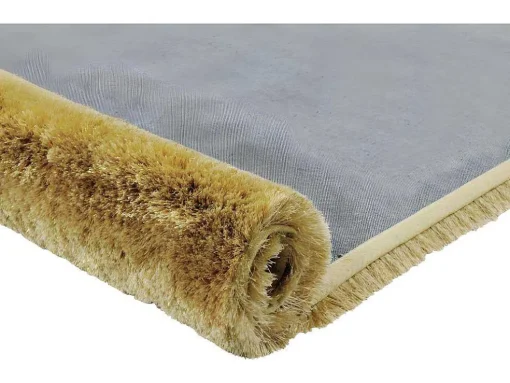 Tapete Shaggy Glitter - Dourado - 120*170 Cm