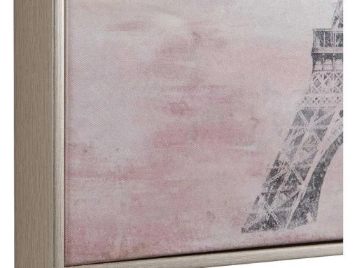 Tela Impressa Paris Com Efeito Joias De L. 54 X A. 64 Cm Com Moldura Em Pinho - Lutece