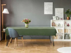 Toalha Em Algodao E Linha Com Borda Preta 170 X 250 Cm Caqui - Borina