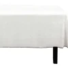 Toalha Em Algodao E Linha Com Borda Preta 170 X 250 Cm Branco Quebrado - Borina
