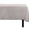 Toalha Em Algodao E Linha Com Borda Preta 170 X 250 Cm Taupe - Borina