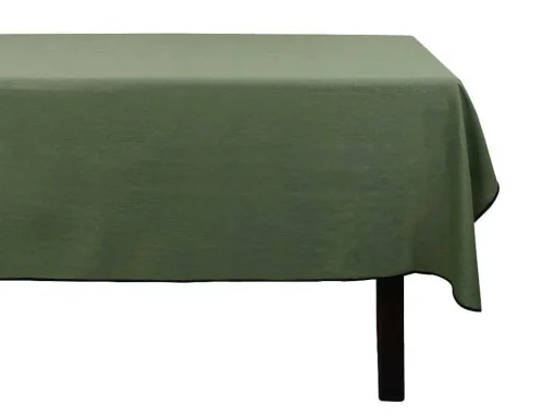 Toalha Em Algodao E Linha Com Borda Preta 170 X 250 Cm Caqui - Borina