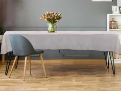 Toalha Em Algodao E Linha Com Borda Preta 170 X 250 Cm Taupe - Borina