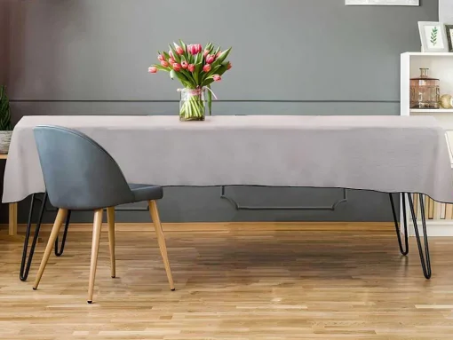 Toalha Em Algodao E Linha Com Borda Preta 170 X 250 Cm Taupe - Borina